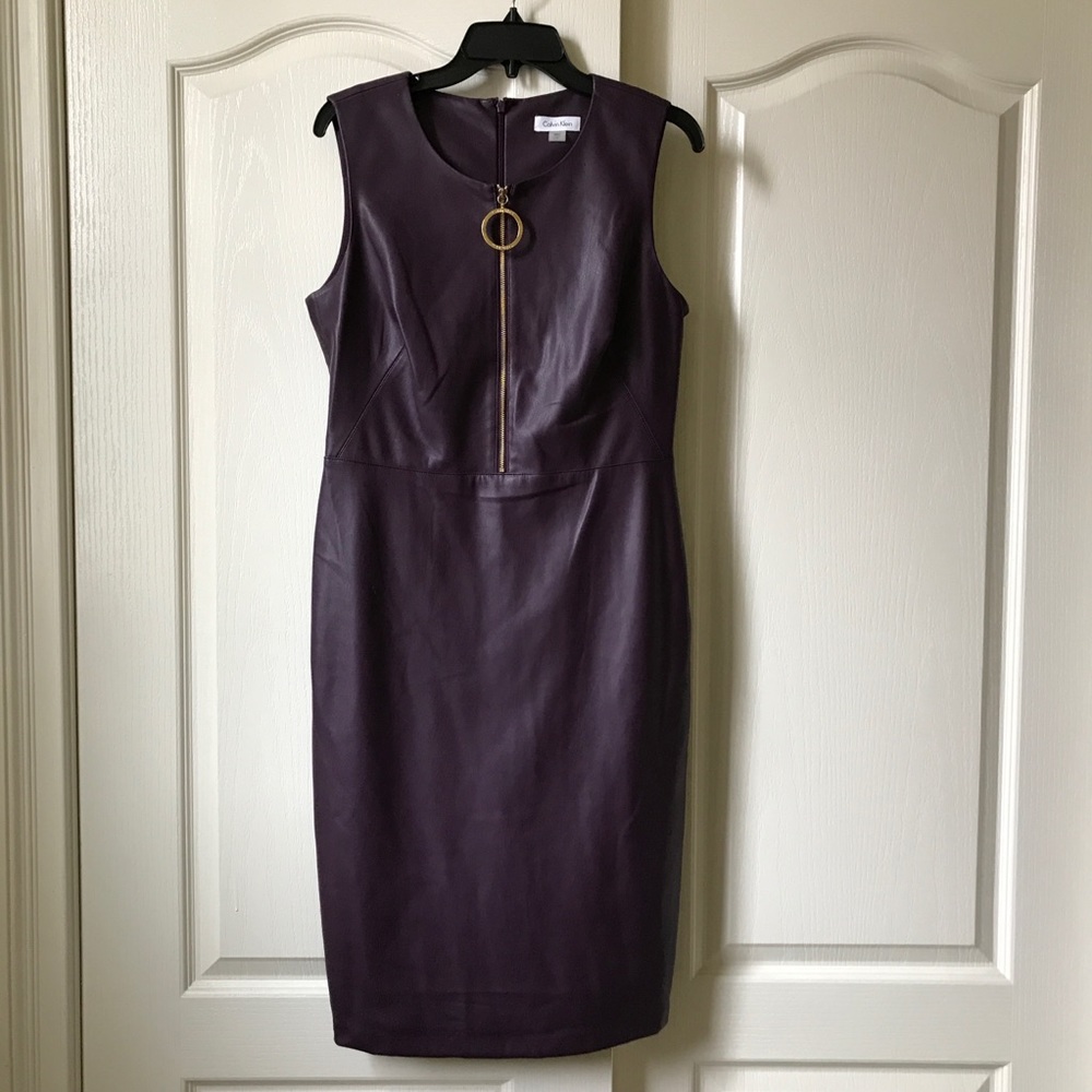 Vegan Leather Near Mint Calvin Klein Dress